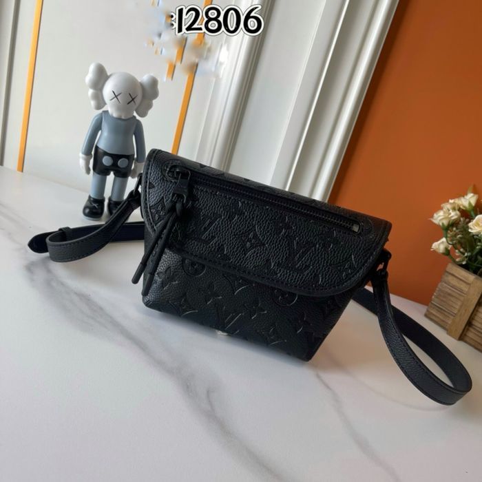 Louis Vuitton сумка мужская унисекс черная monogram оригинал кожаная