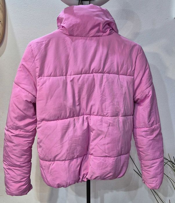 Kurtka CROPP puffer różowa jesienna zimowa XS 34