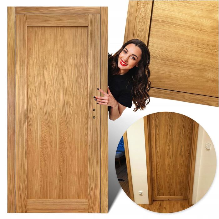 Drzwi wewnętrzne drewniane