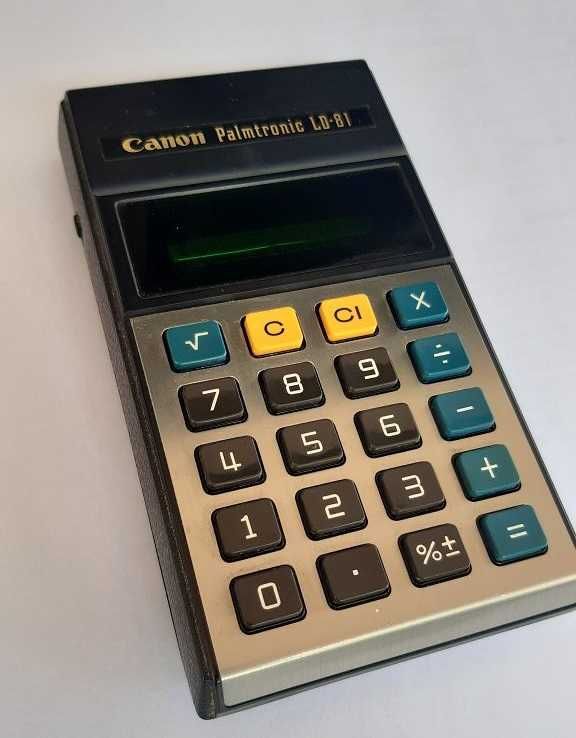 Canon Palmtronic LD-81 de 1978 - calculadora antiga de coleção