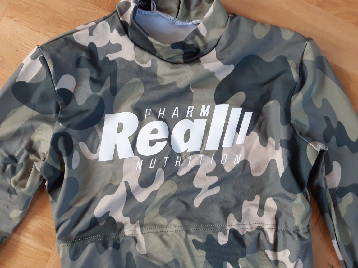 Komplet legginsy i rashguard Strój sportowy fitness moro camo XS S