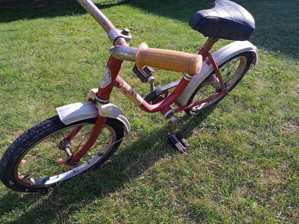 Kultowy rower  PRL dla dziecil Reksio