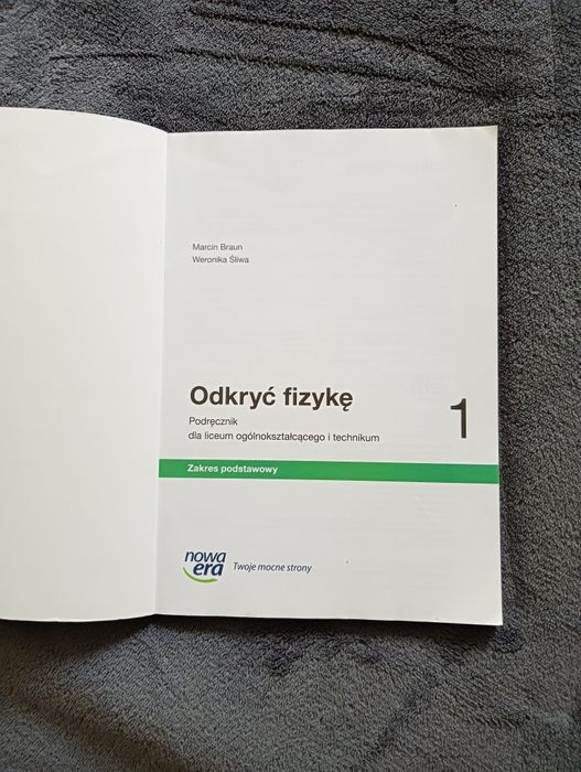 Odkryć fizykę zakres podstawowy klasa 1