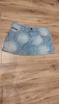 Spódnica jeansowa mini rozmiar XXL - 16