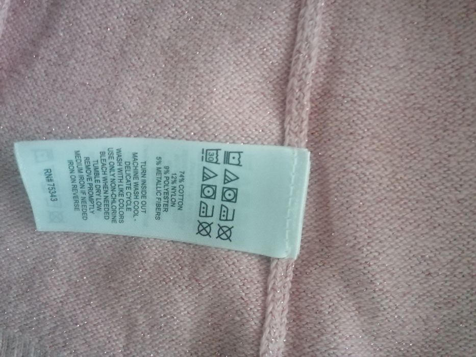 Sukienka sweterkowa dziewczęca rozmiar 128/134