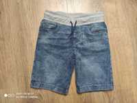 Spodenki jeans 134 + t-shirt nowy