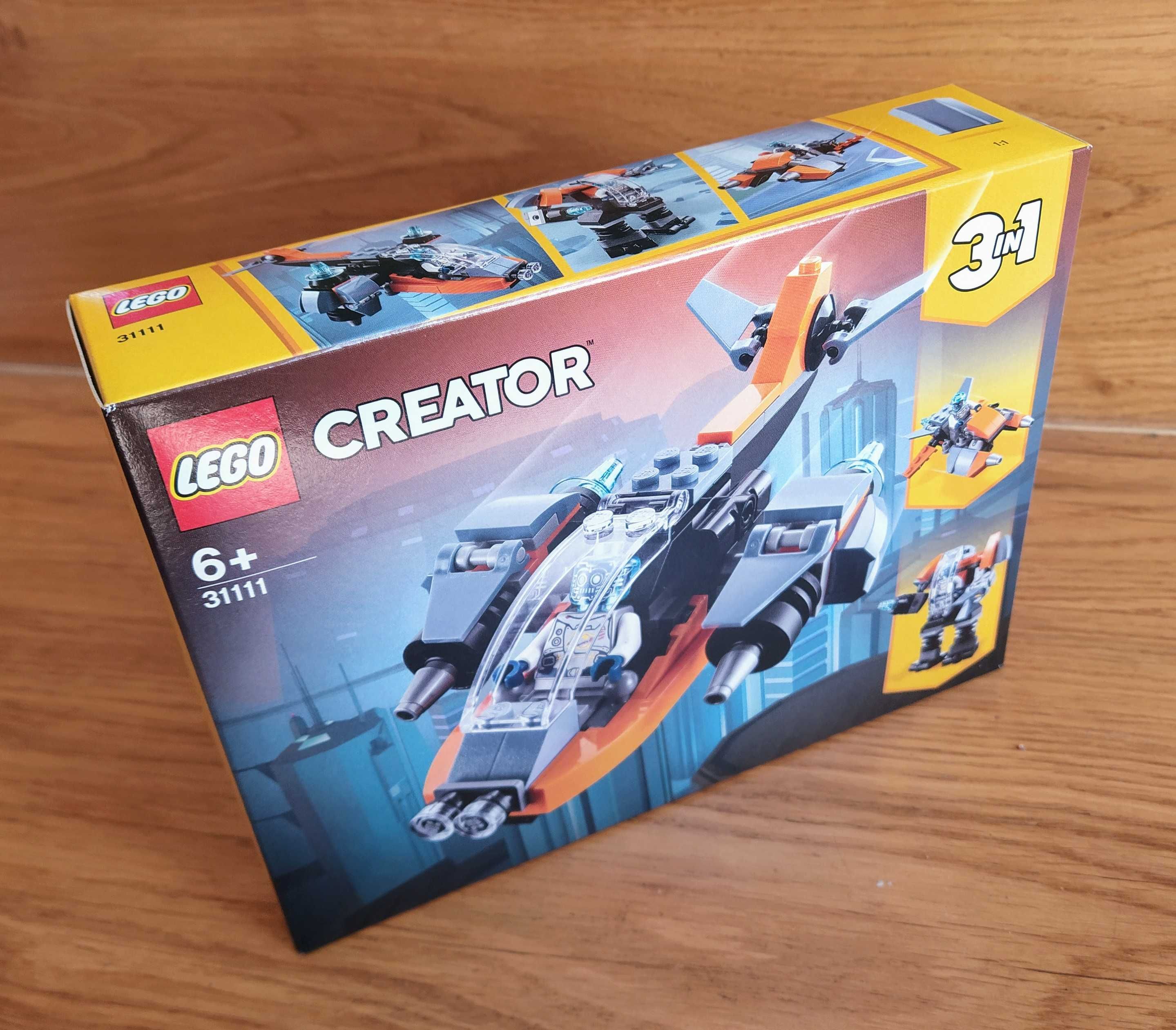 Klocki LEGO CREATOR Cyberdron 31111 - nowe