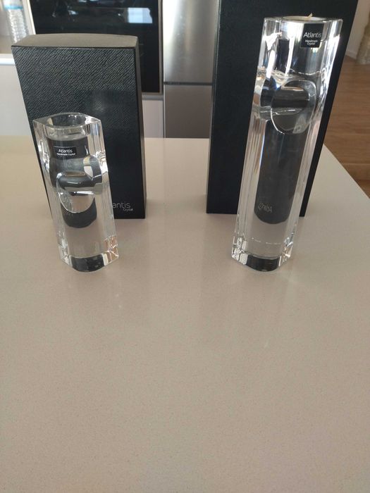 Castiçais de cristal da atlantis