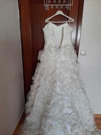vestido de noiva como novo usado 1 vez  barato 90e e custou 2400e