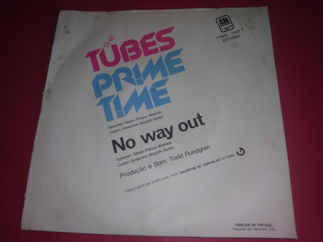 Raro vinil single The Tubes – Prime Time 1979