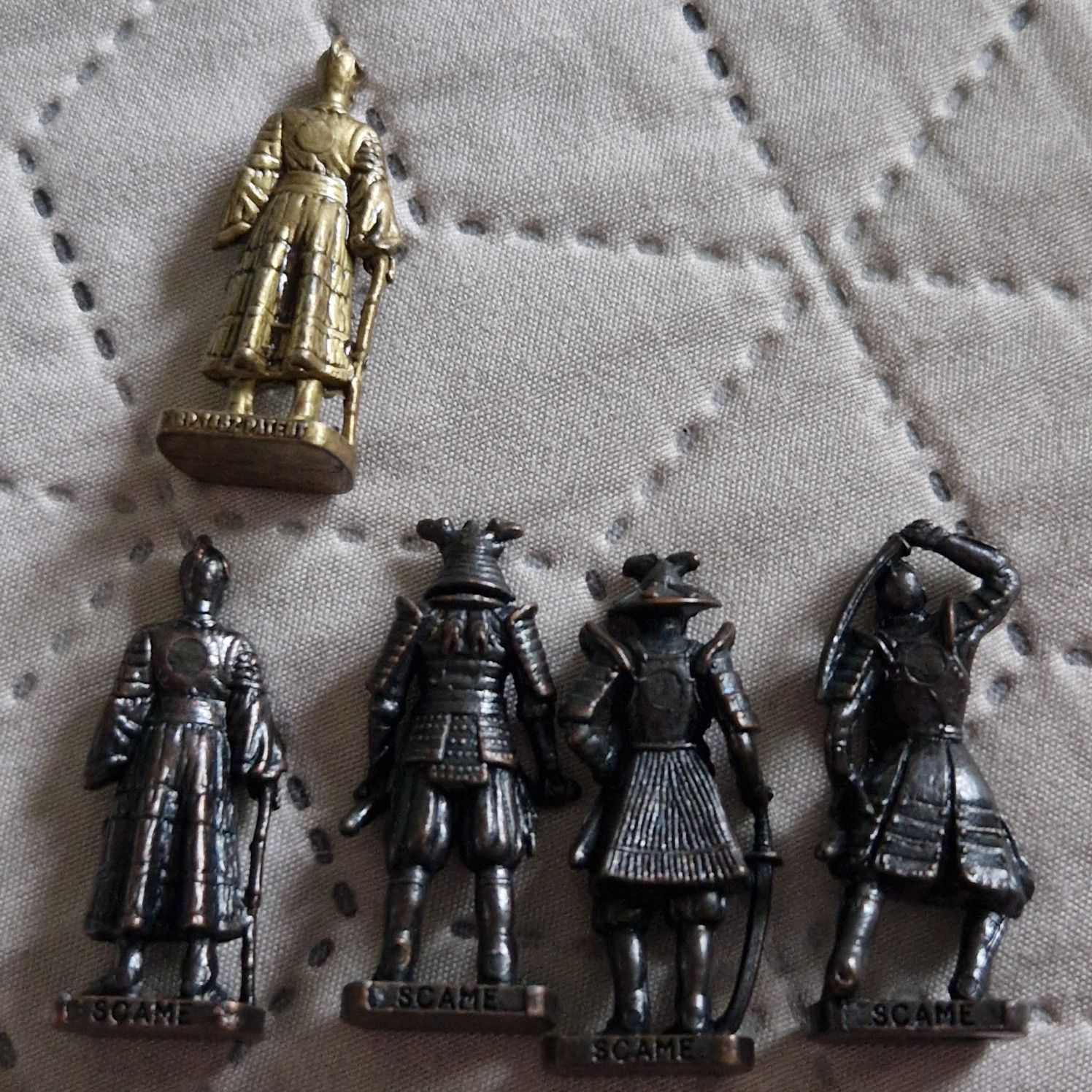 Samuraj metalowe figurki z Kinder niespodzianka