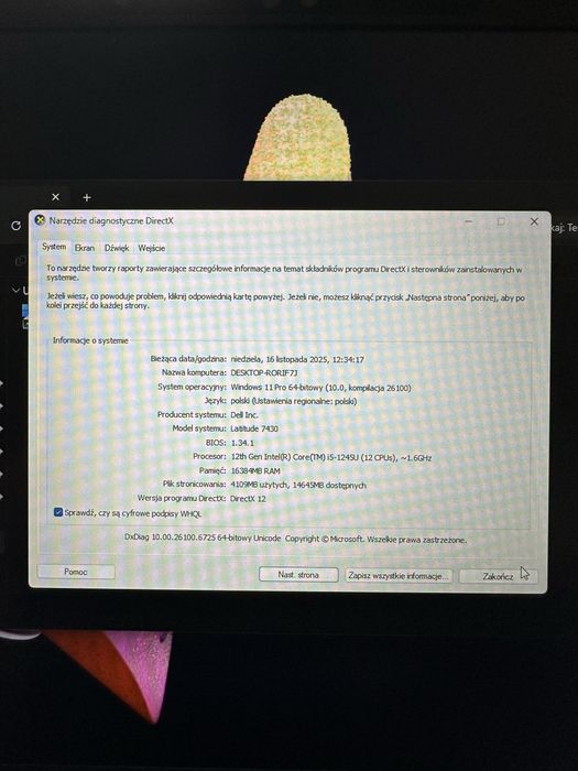 Dell latitude 7430 14” 16GB Ram 512 GB i5 idealny stan!