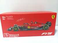 Bburago bolid F1 Ferrari Racing F1-75, Charles Leclerc,skala 1:43