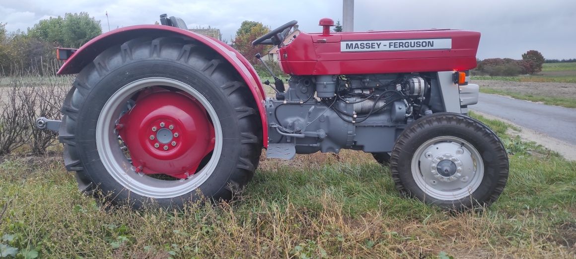 Massey Ferguson 135 orginal maska wspomaganie nowe opony sadownik