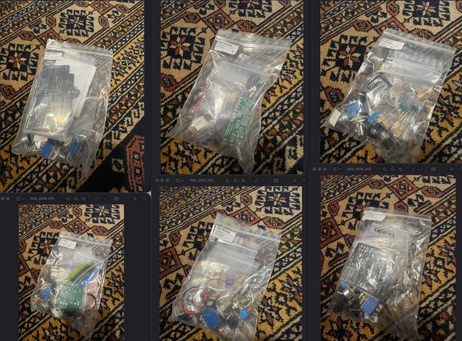 Vários kits de pedais de guitarra Musikding DIY