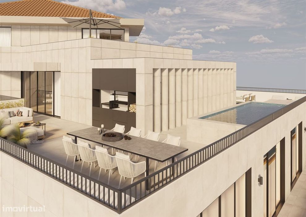 Penthouse com piscina no centro de Aveiro