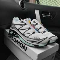 Чоловічі кросівки саломон білі Salomon XT6 S/LAB white