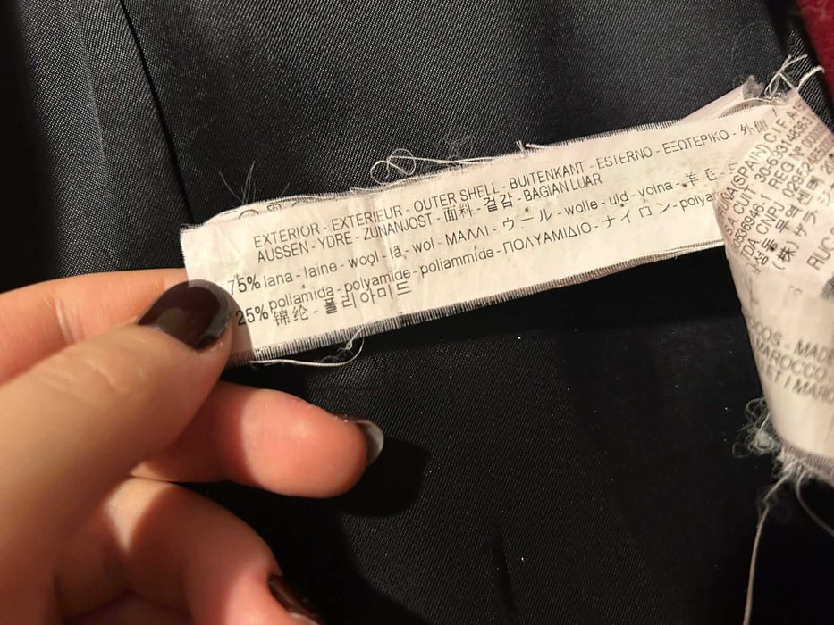 Ciepły płaszcz 75% wełna ZARA