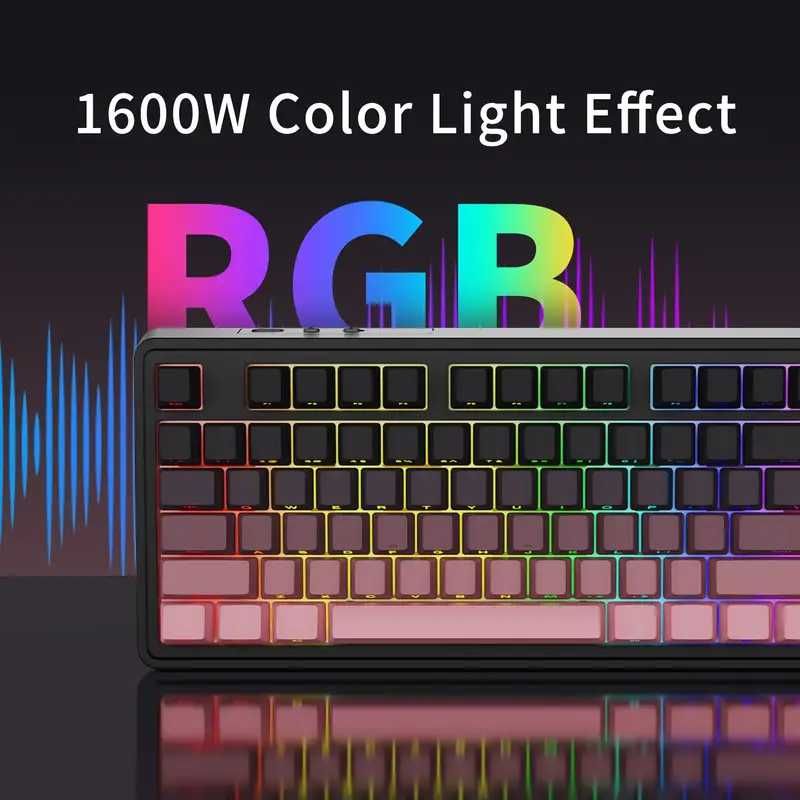 AJAZZ AK870 PLUS бездротова RGB DIY клавіатура з TFT-екраном + switch