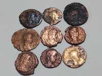 Lote de moedas romanas