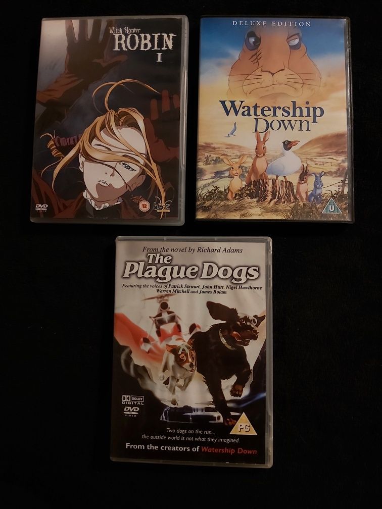 Witch Hunter Robin, The Plague Dogs, Watership Down - DVD