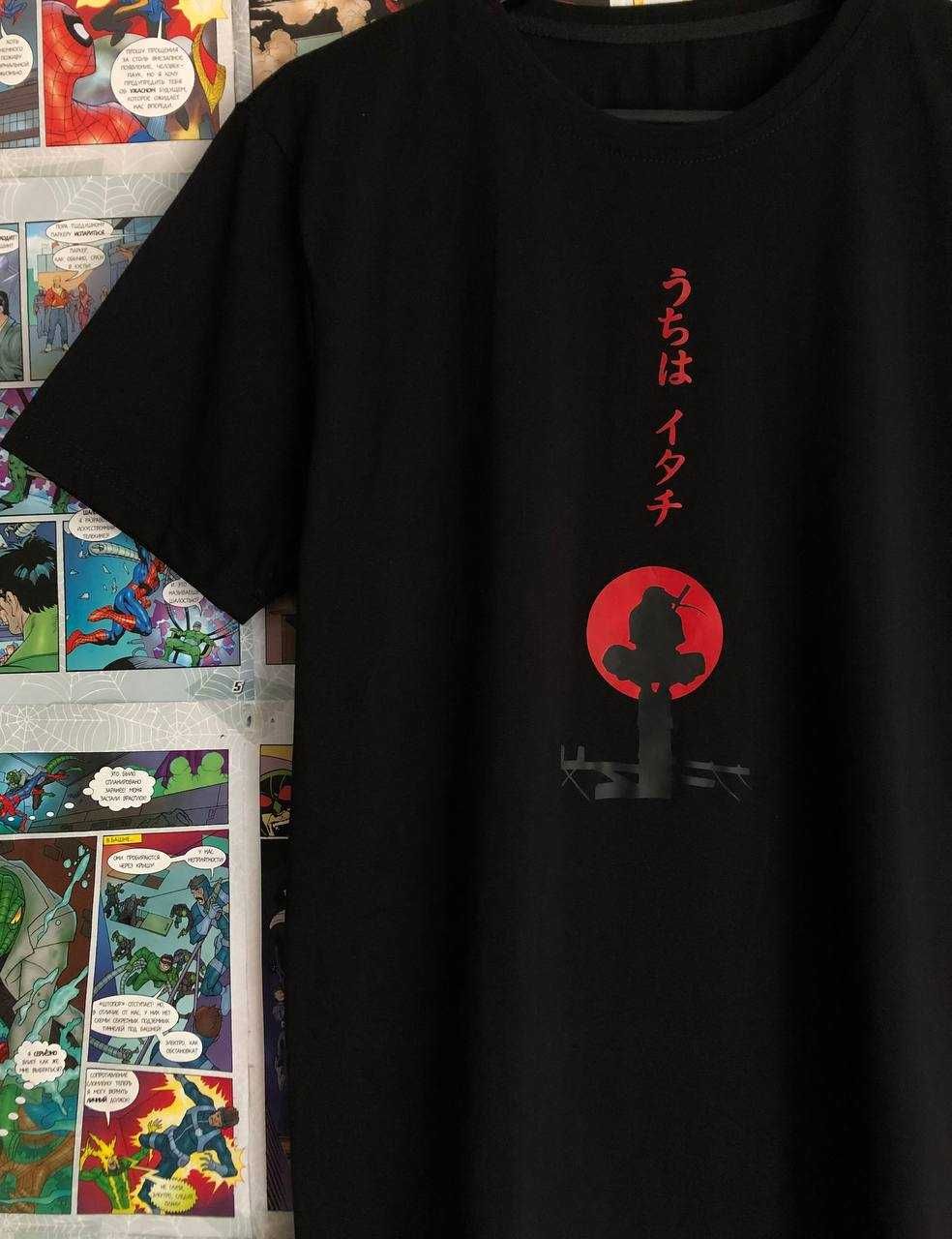 Футболка ITACHI - Blood-Moon Naruto чорна