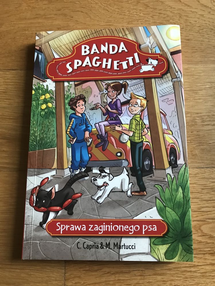 „Banda Spaghetti- sprawa zaginionego psa” książka dla młodzieży