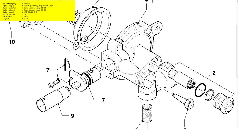 ZESPÓŁ WODNY VAILLANT atmoMAG pl MINI 11-0/0 XIH - Regenerowany!!!