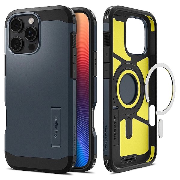 Etui Spigen Tough Armor MagSafe z podstawką na iPhone 16 Pro Max - cie