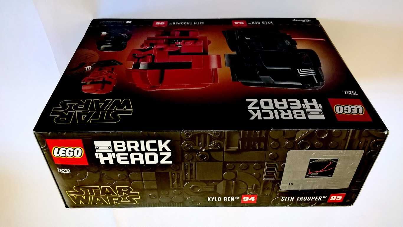 Lego Star Wars 75232 Kylo Ren & Sith Trooper BrickHeadz selado