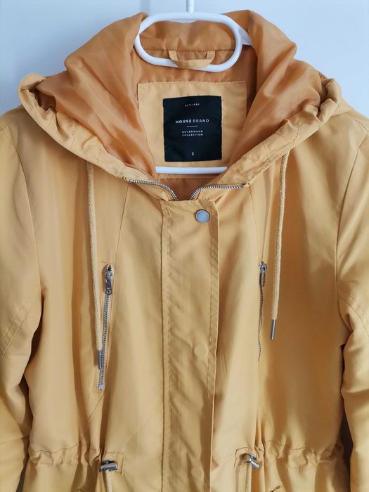 Parka Amarela House, Como Nova, Tamanho S