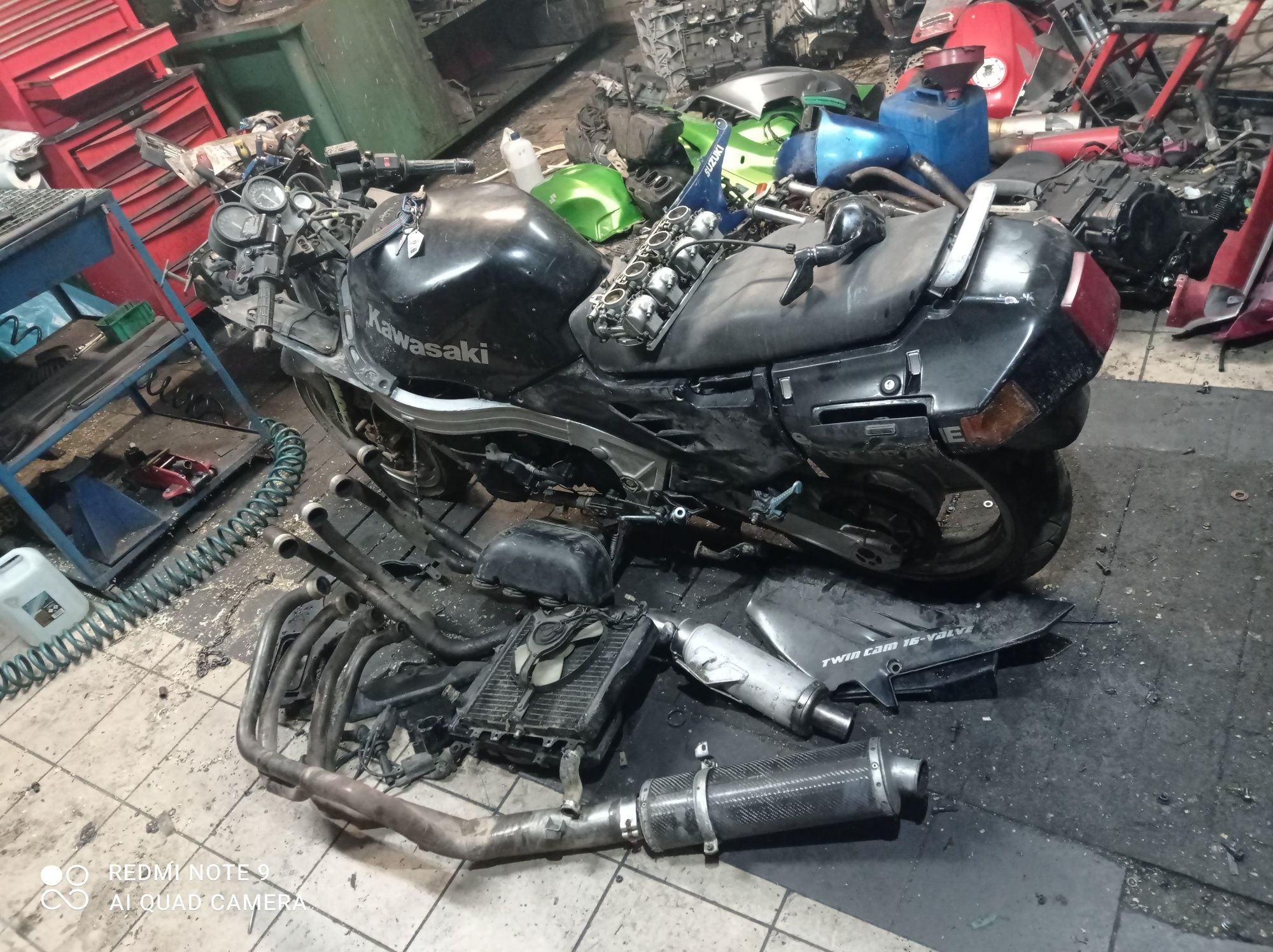 Kawasaki zx10 Tomcat ZX 1000 części lagi gaźnik wał silnik moduł zegar