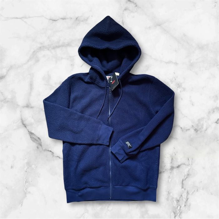 -40% S 44 Levis зіп худі на флісі флис толстовка худи синее синє кофта