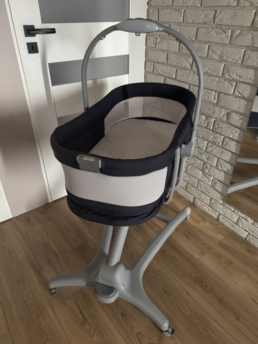 Chicco Baby Hug 4w1 łozeczko niemowlece kołyska fotelik granatowy