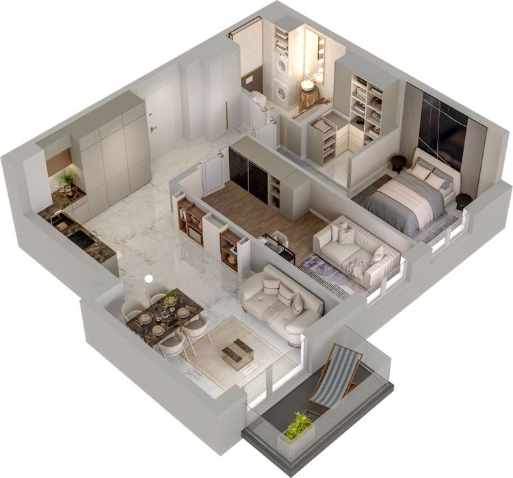 Mieszkanie o pow.66,44m2 Ożarów Maz Centrum