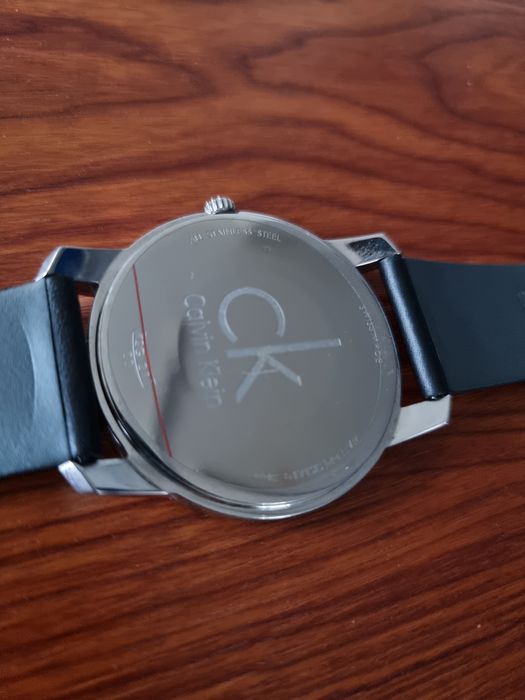 Relógio CK Calvin Klein bracelete pele preta