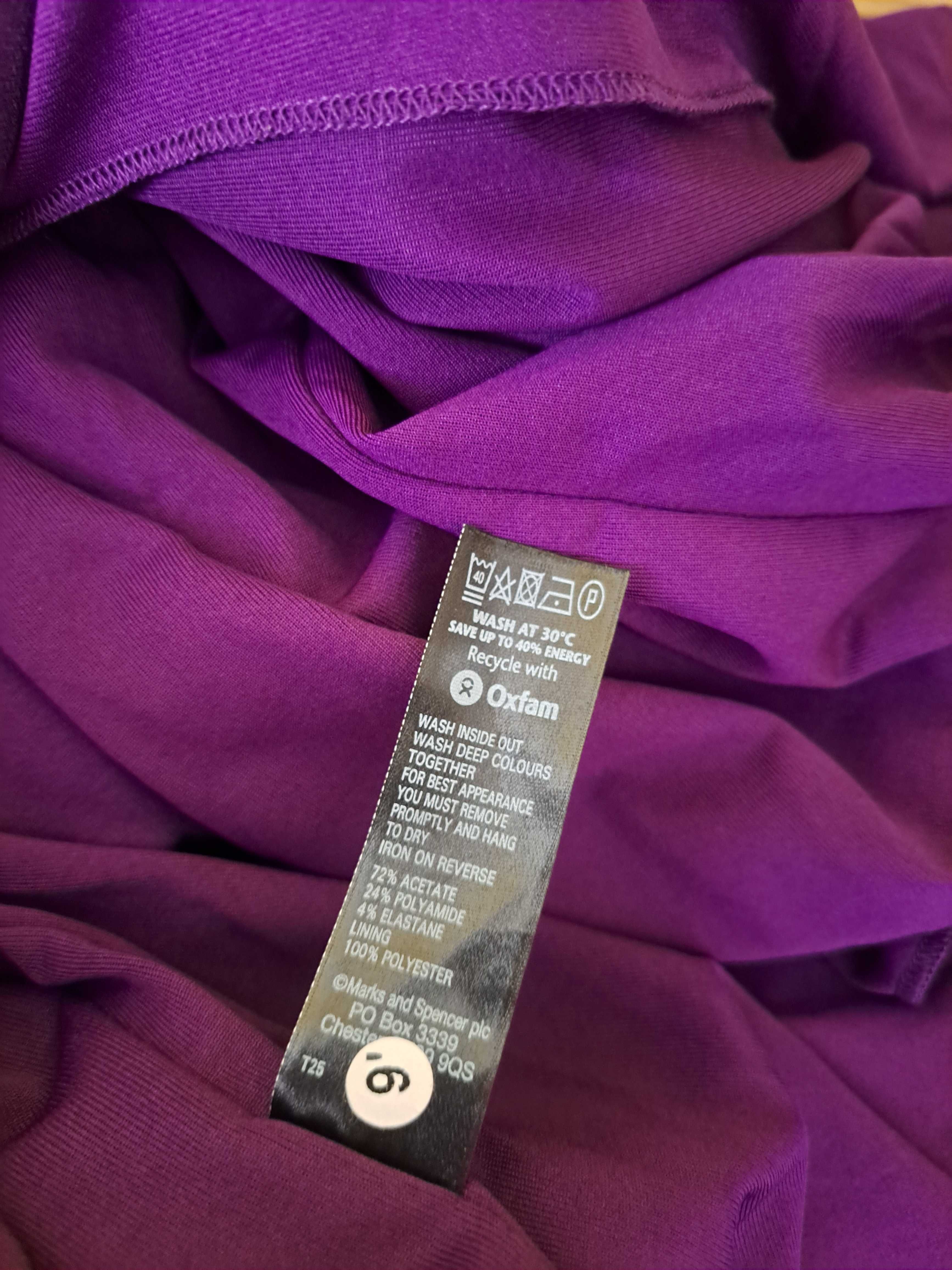 nowa ołówkowa koktajlowa sukienka Autograph M&S rozmia 44 acetat/nylon