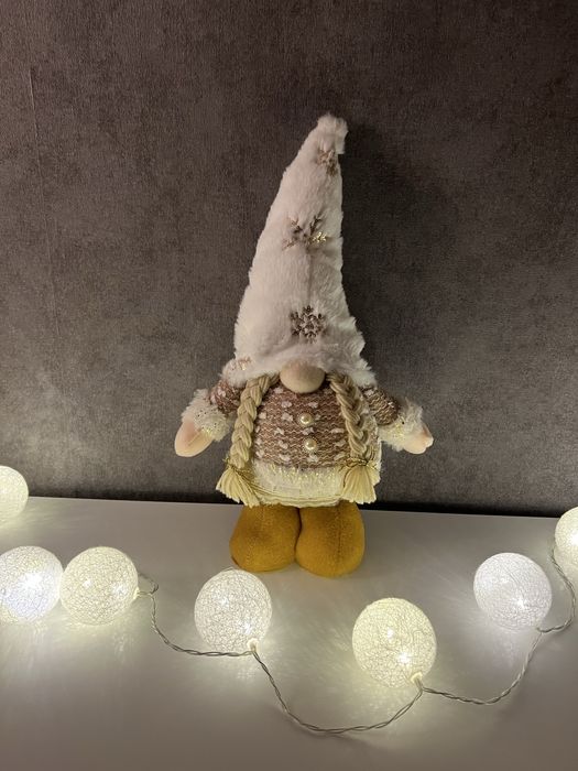 Різдвяні гноми 60см - святковий декор,новорічна прикраса, пара гномів
