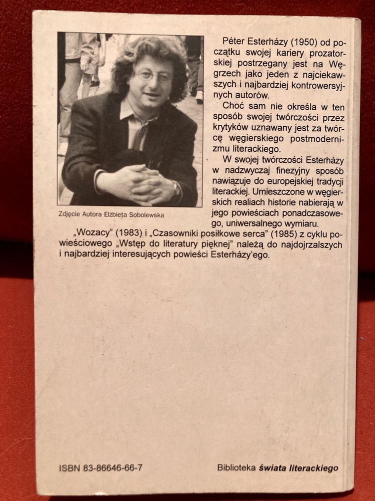Peter Esterhazy „Wozacy Czasowniki posiłkowe serca”