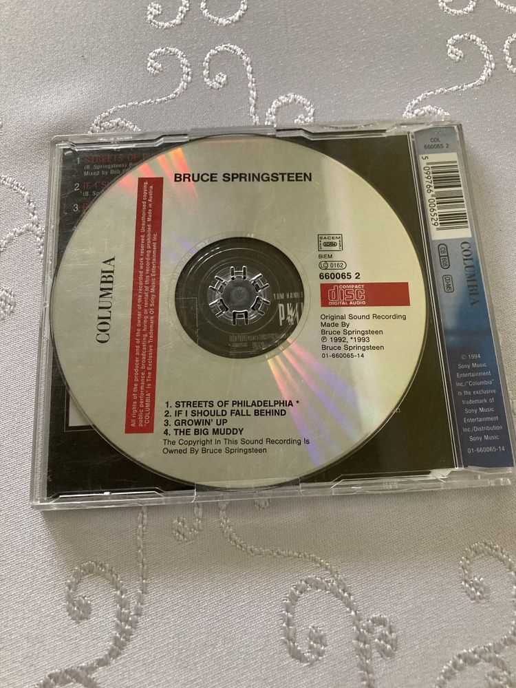 Płyty CD Zestaw 2 szt Single Bruce Springsteen i Joshua Kadison