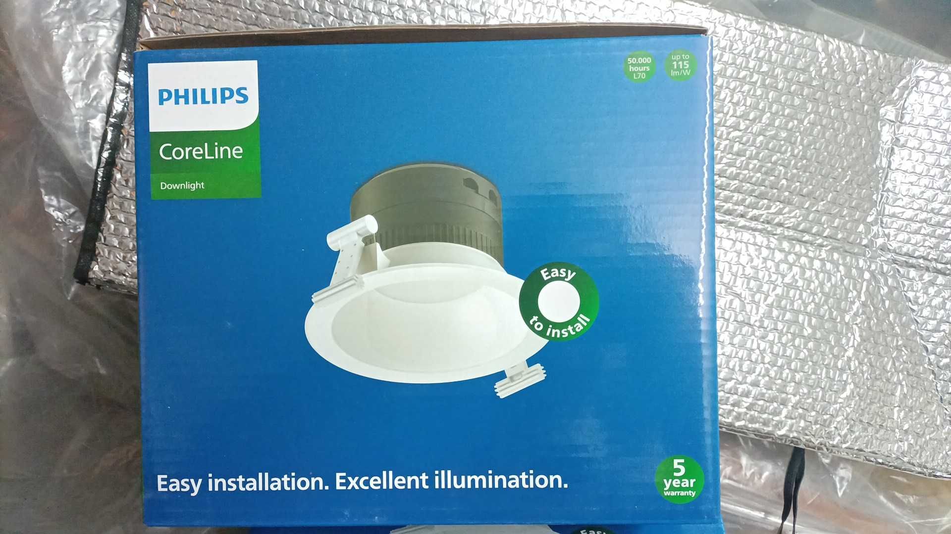 3 focos philips para tecto falso 19w,novos,3000k