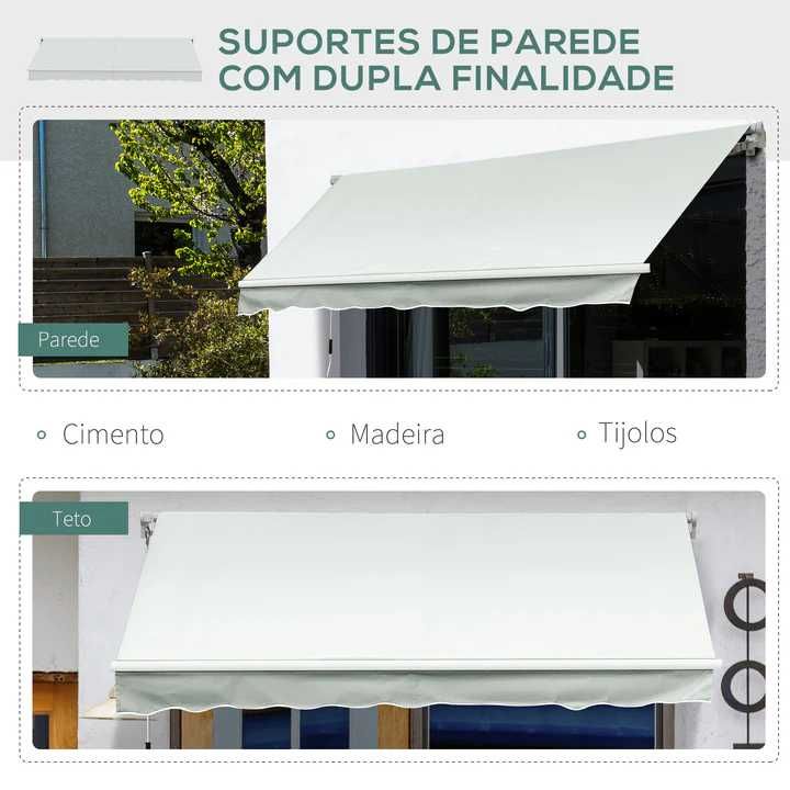 Toldo Bege 200x250 Pelo Jardim