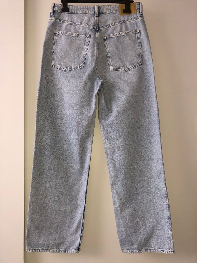 Spodnie damskie jeansowe H&M XL/42 typ Lose Straight high waist &DENIM