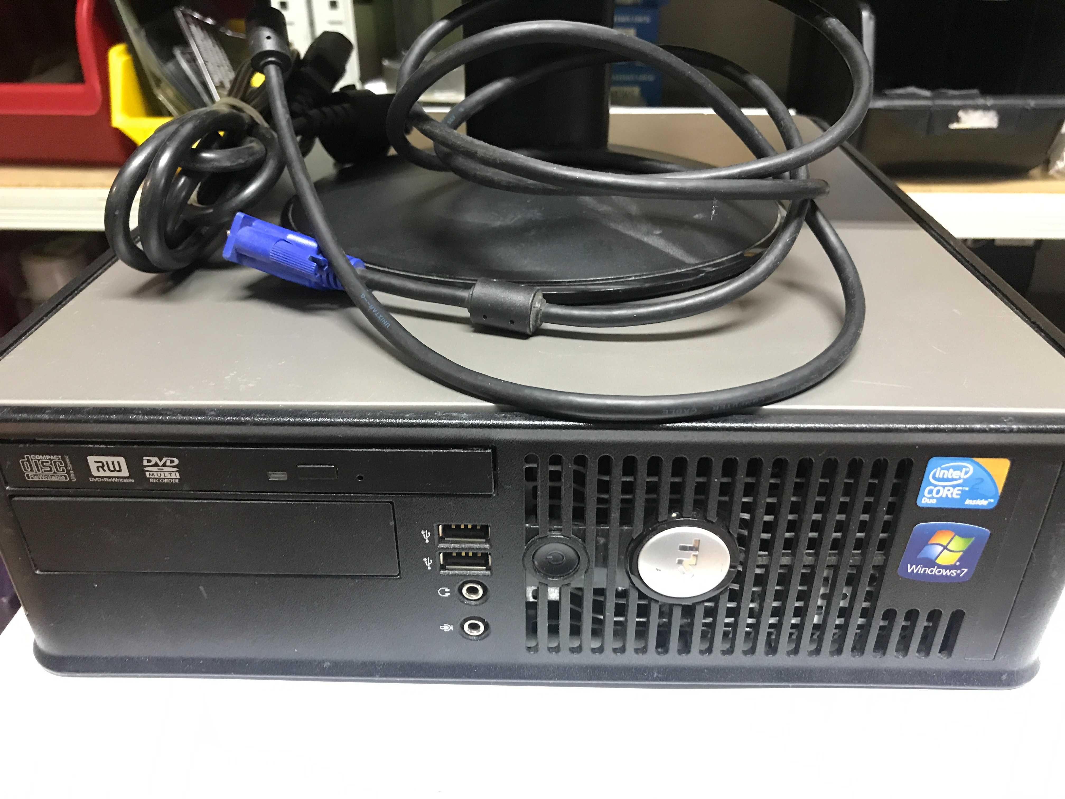 Komputer Dell Opti Plex 780 Monitor LG 19 SSD 120GB Zestaw Komputerowy