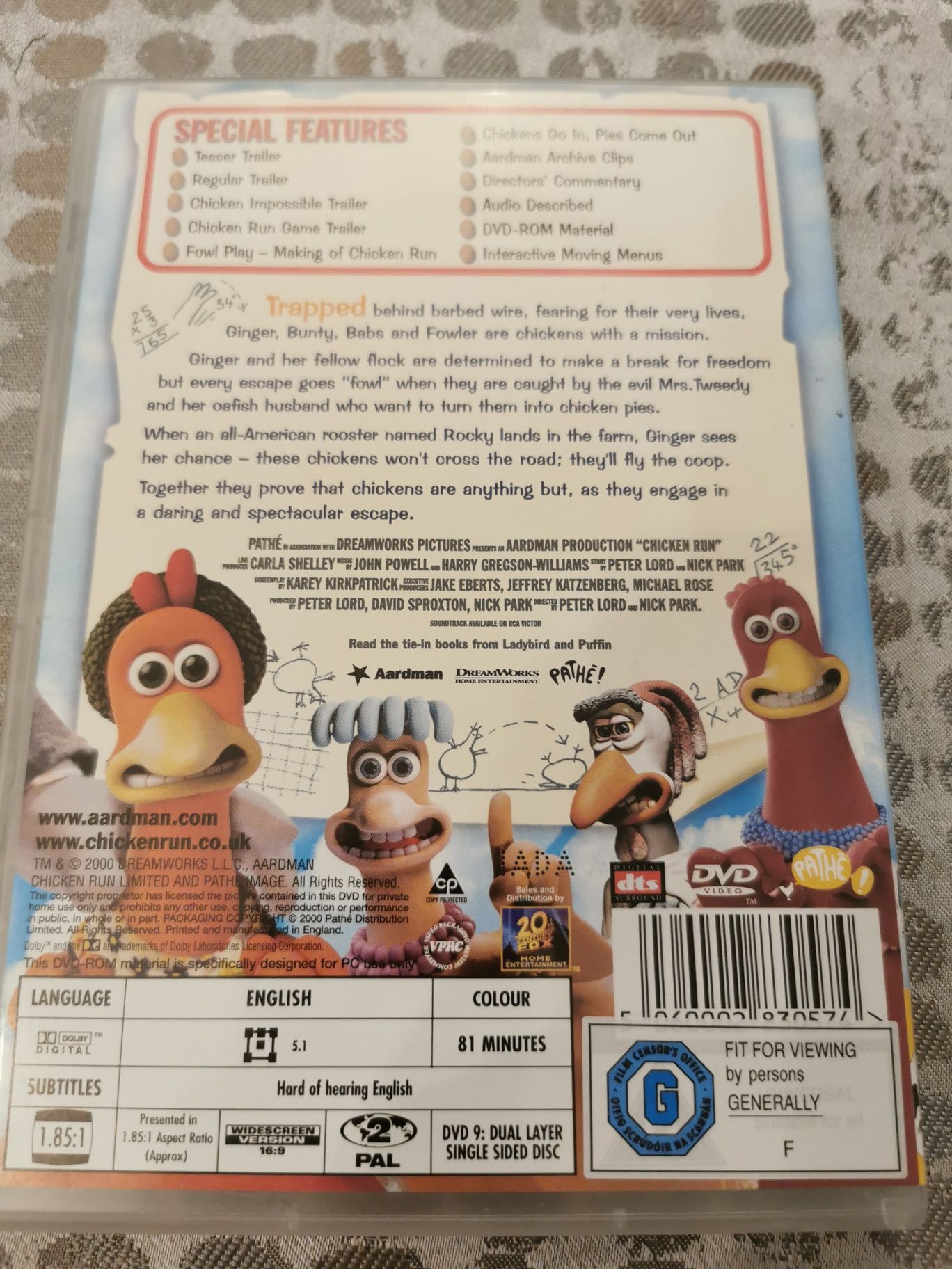 Płyta DVD Chicken run