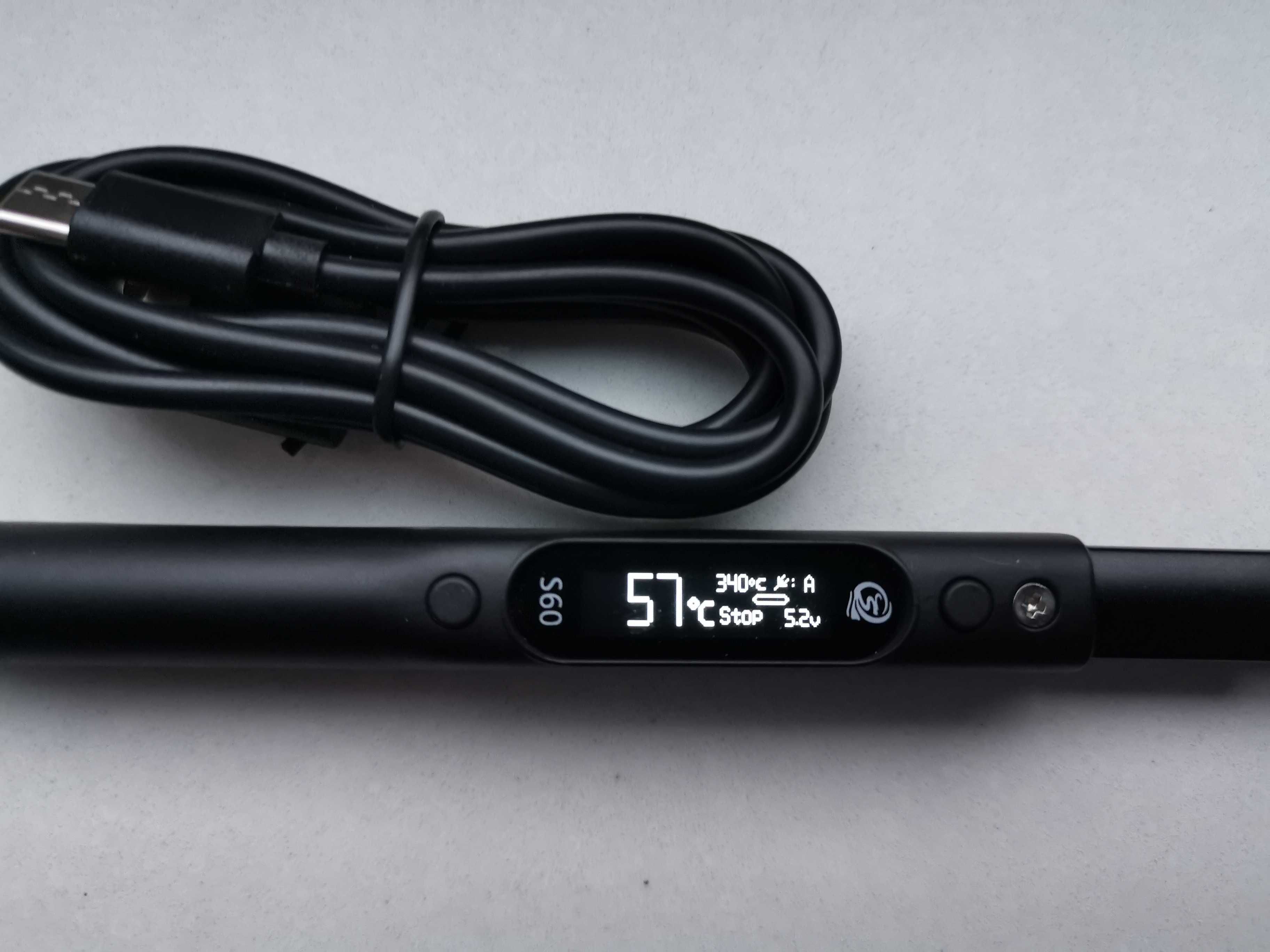 Mini lutownica SEQURE S60 zasilana przez USB C, na groty JBC C210