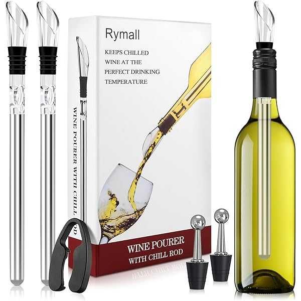 Zestaw chłodzący do wina Rymall 2szt akcesoria premium do wina nalewak