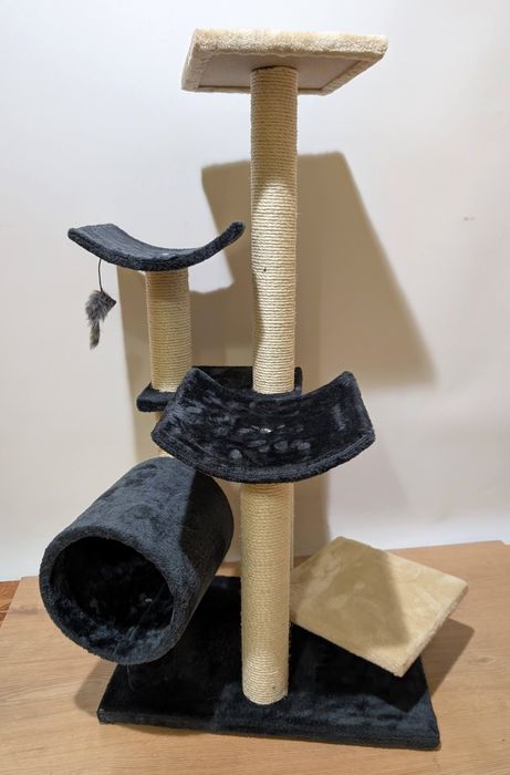 Penelope Drapak Dla Kota Ciemnoszary 55X40X116Cm ZWROT Zmodyfikowany