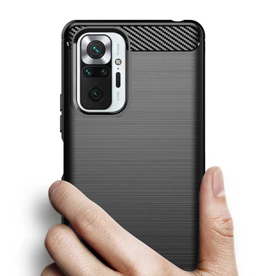 Etui do Xiaomi Redmi Note 10 Pro Carbon Case Obudowa Armor Pancerne