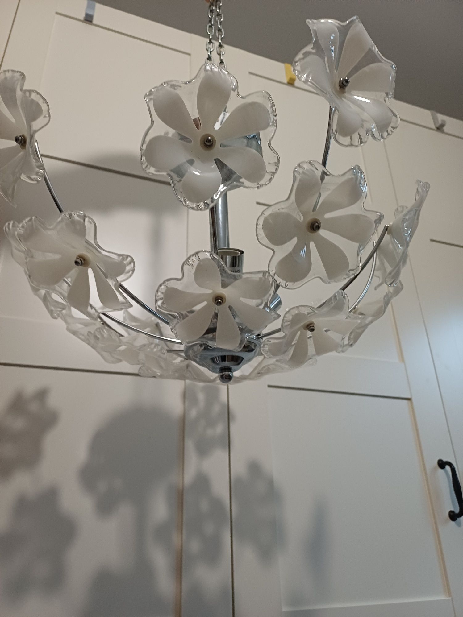 Lampa w kwiatki 3xE14 - stanie idealny